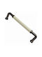 Premier Handle Furniture made of Porcelain & Zamak & Metallic Black 174mm (Center Distance 160mm) 11993-160-BRZ1 1pcs