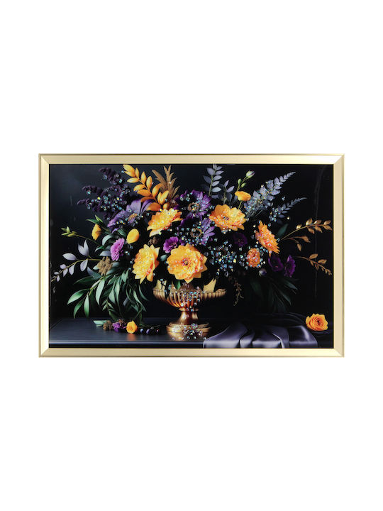 Wall Painting 60x40 With Embossed Strass Frame Keskor 24060-43