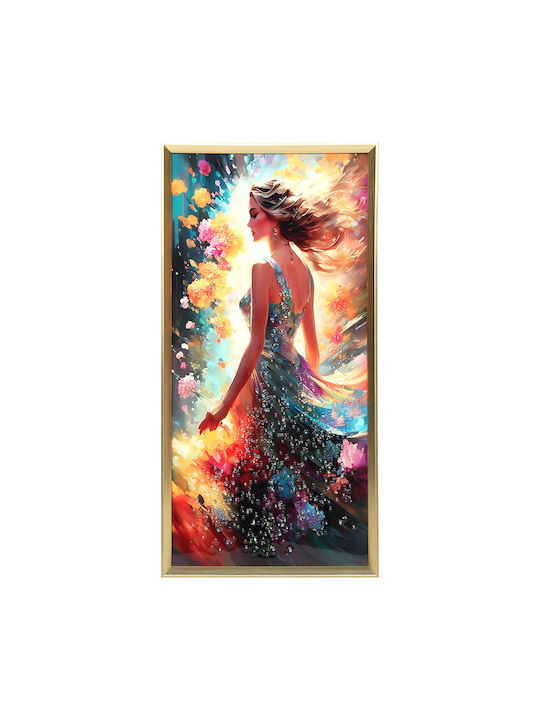 Wall Painting 40x80 with Embossed Strass Frame ...