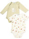 Hashtag Babystrampler Langärmliges Pistachio, Ecru