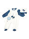 Hashtag Baby Bodysuit Long-Sleeved White Blue