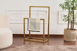 Aithrio Κρεμάστρα Δαπέδου από Μέταλλο Χρυσή 60x60x90cm Aithrio Κρεμάστρα Δαπέδου από Μέταλλο Χρυσή 60x60x90cm