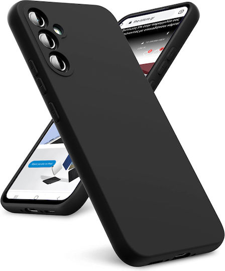 Orso Rubber Silk Back Cover Σιλικόνης Μαύρο (Galaxy A17Oppo A17)