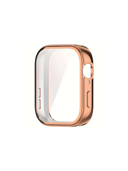 Screen Protector + Electroplated Θήκη Σιλικόνης σε Ροζ Χρυσό χρώμα για Huawei Watch Fit 4