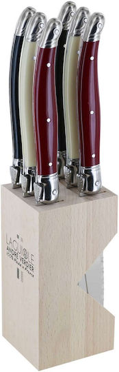 Andre Verdier Knife Set with Block from Stainless Steel 12cm 6pcs
