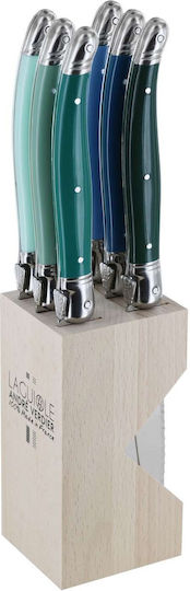 Andre Verdier Knife Set with Block from Stainless Steel 12cm 6pcs