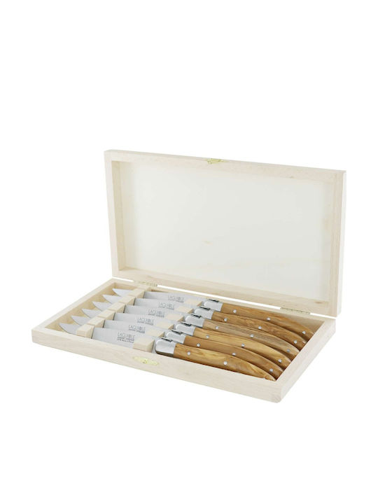 Andre Verdier Laguiole Origine Set Mit Messer Mit Rostfreiem Stahl 12cm 6 Stück