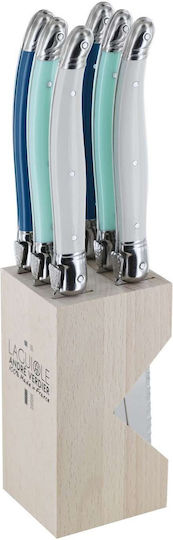 Andre Verdier Knife Set with Block from Stainless Steel 12cm 6pcs