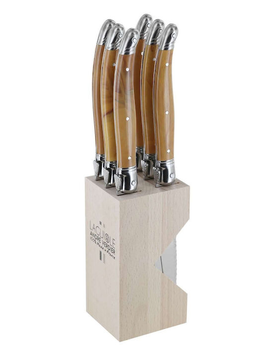Andre Verdier Set Cuțite cu Suport din Oțel Inoxidabil 12cm 6buc