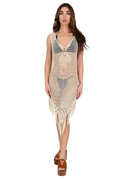 Aquablue Women's Dress Beachwear Ecru