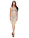 Aquablue Women's Dress Beachwear Ecru