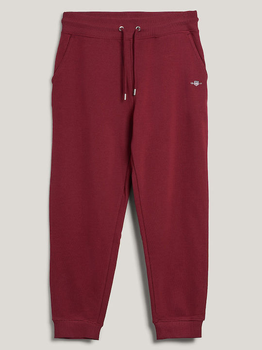 Gant Sweatpants Dark Red