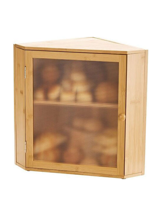 Vivatechnix Кутия за хляб с капак от бамбук Бежов 32x32x42.5см