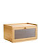 Vivatechnix Cutie de pâine cu capac din bambus Bej 39x25x22cm
