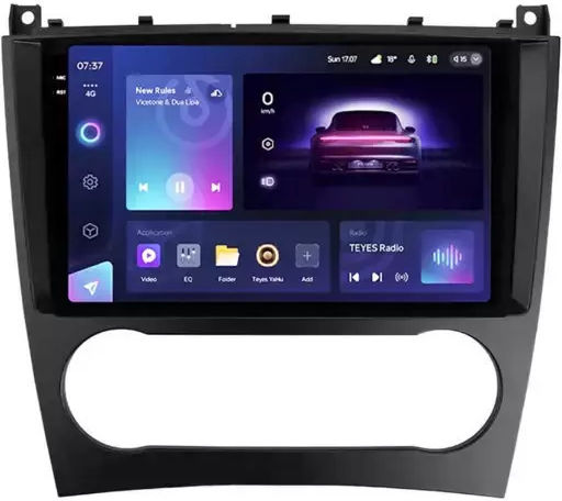 Teyes Cc3 2k Navigație Auto Mercedes-Benz Cl C209 2004-2011 3+32GB 9.5" QLED Octa-Core 2GHz Android 4G Bluetooth 5.1 DSP