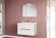 Savinidue Blat cu Lavoar & Oglindă cu lumină L81.5xW46.5xH53cm White/grey