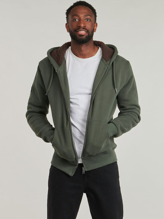 Superdry D2 Ovin Borg Lined Sweatshirt with Hoo...