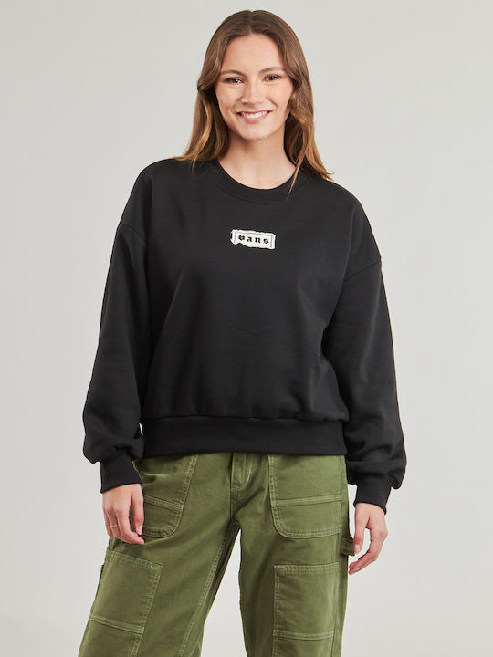 Vans Upworn Retro Crew Hanorac pentru femei Negru
