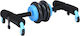 Powrx Double Multifunctional Ab Wheel Abs Push-ups Stainless Steel Blue