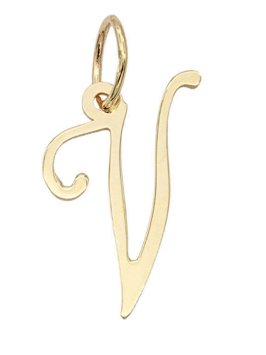Sorelly Charm Monogramă Din Aur Galben 14 Carate