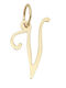 Sorelly Charm Monogramă Din Aur Galben 14 Carate