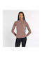 Damen Sportliche Strickjacke Braun