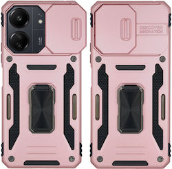 Ring Armor Camshield Sonique Xiaomi Redmi 13c 4g Redmi 13c 5g Poco C65 4g Rose Gold Handyhülle