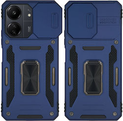 Handyhülle Ring Armor Camshield Sonique Xiaomi Redmi 13c 4G Redmi 13c 5G Poco C65 4G Blau
