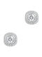 Kiriakos Gofas Silver Earrings with Moissanite