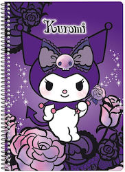 Тетрадка Spiral Graffiti Kuromi B5 17х25см 2Т 30 Листа Лилава 25202a