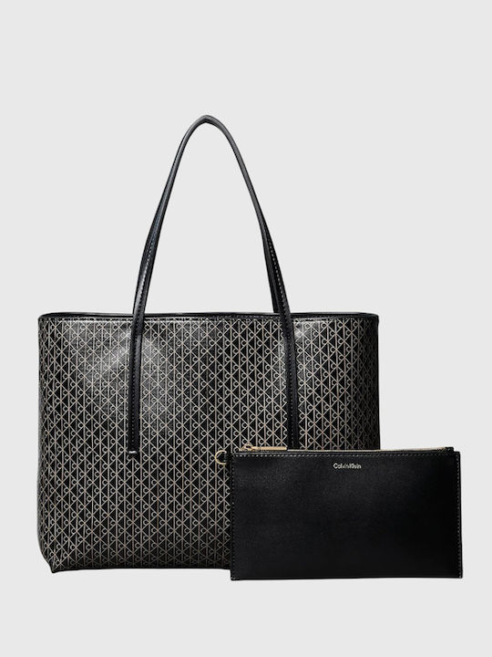 Aop Small Women's Tote Bag Black