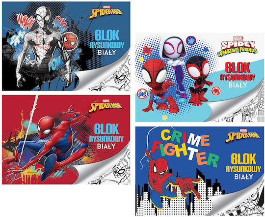 Zeichenblöcke Spiderman 20 Blatt A4 A4 80gsm Spiderman 5901276103134