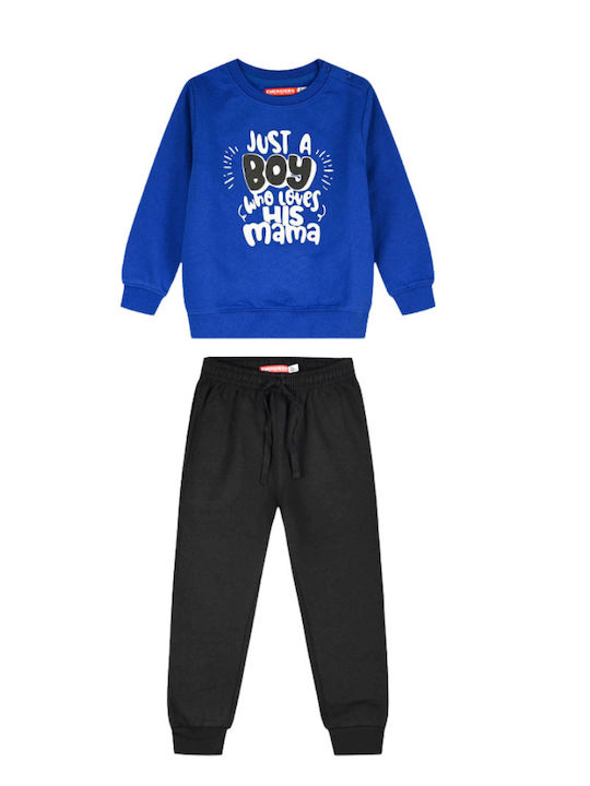 Energiers Just A Boy Kids Tracksuit Black 2 Pieces