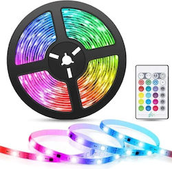 Bandă LED 220V cu lumină RGB 5m