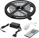 Bandă LED RGB Lumină 5m Tip SMD5050 cu Sursă de alimentare & Telecomandă