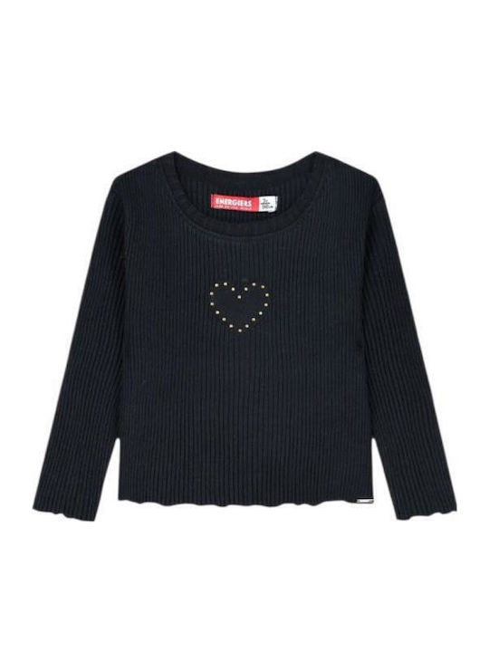 Energiers Kids Long-Sleeved Black Blouse