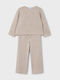 Set pentru copii cu pantaloni Iarnă 2buc Dark Beige