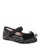 Kids Anatomic Ballerinas with Hoop & Loop Closure Black