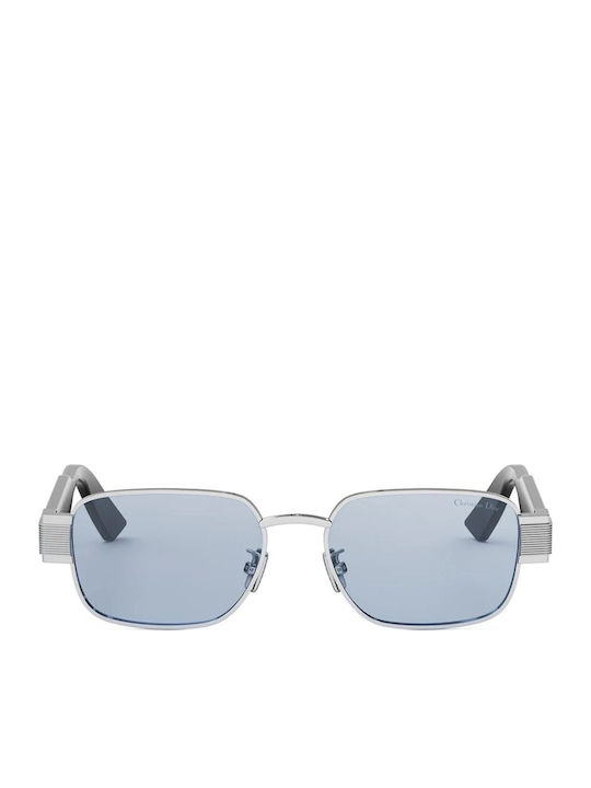 Dior Unisex Γυαλιά Ηλίου με Ασημί Μεταλλικό Σκελετό και Γαλάζιο Καθρέφτη Φακό LABEL S2U F0I0