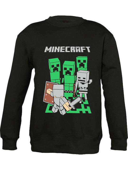 Детска блуза Black Minecraft Battle