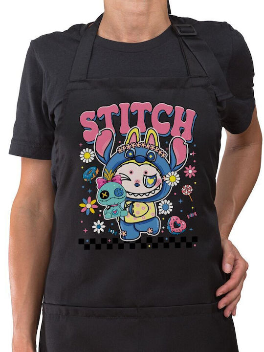 Labubu Stitch Schürze Lange Chef Overall Tasche...