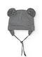 Kids Beanie Knitted Gray