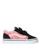 Old Skool V Kids Sneakers With Hoop & Loop Closure Pink