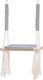 Bubbles Lover Hanging Wooden Kids Swing for 3+ Years Gray