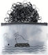Black Hair Scrunchies 1000 Pieces Pouch