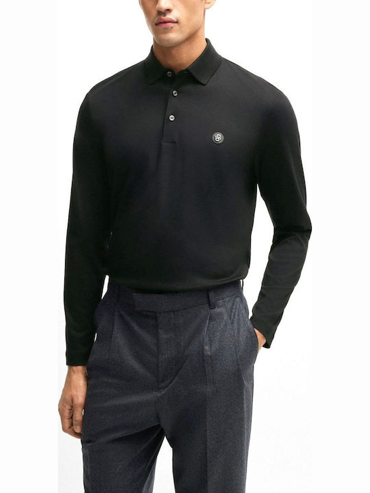 Polo Herrenblusen Langarm Schwarze