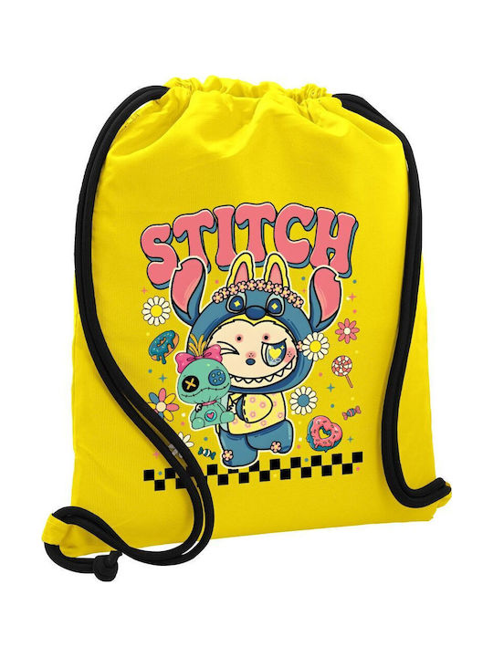Koupakoupa Labubu Stitch Kids Bag Backpack Yell...