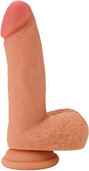 Glass Dildo With Suction Cup Flesh 18cm