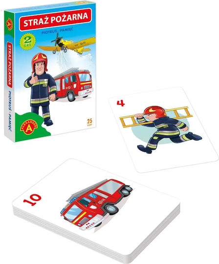 Board Game Piotrus Pamiec: Peter The Fireman for 2-4 Players 4+ Years Old (PL) Alexander Toys