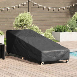 vidaXL Waterproof Chaise Lounge Cover Black 203...